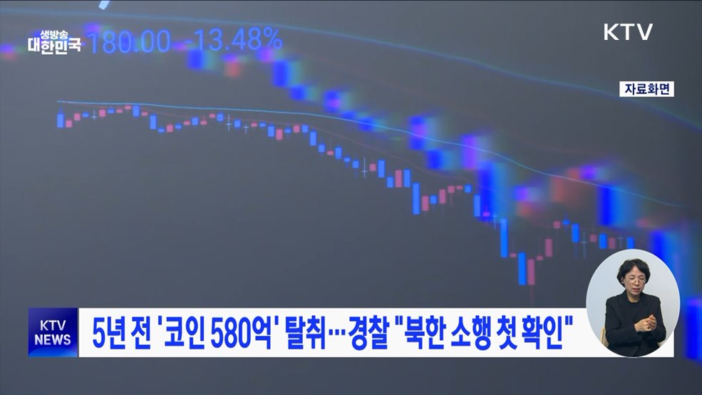 5년 전 '코인 580억' 탈취···경찰 "북한 소행 첫 확인"