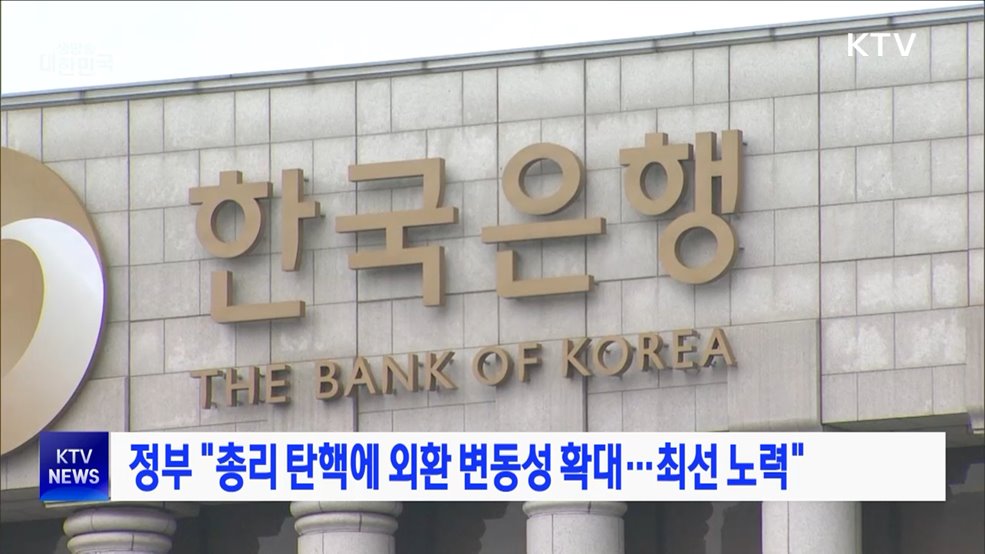 정부 "총리 탄핵에 외환 변동성 확대···최선 노력"