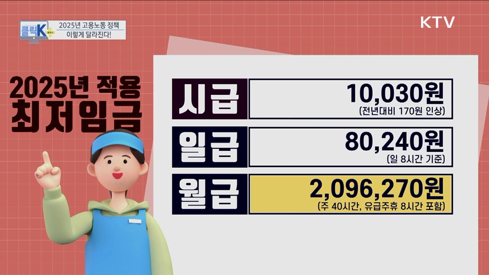 2025년 고용노동 정책, 이렇게 달라진다! [클릭K+]