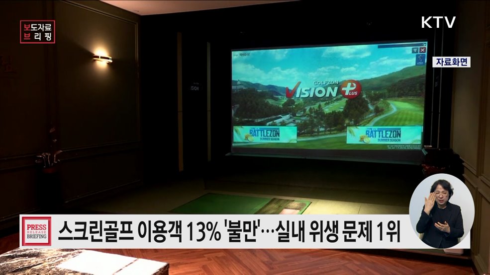 스크린골프 만족도, '결제 편의성' 높고 '부가 지원 서비스' 낮아