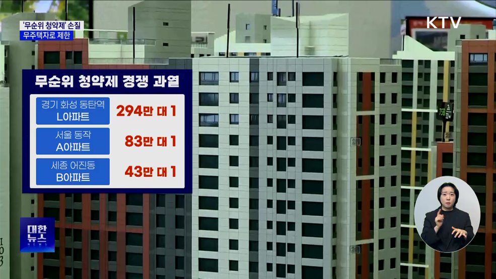 투기 과열 '무순위 청약제' 손질···무주택자로 제한