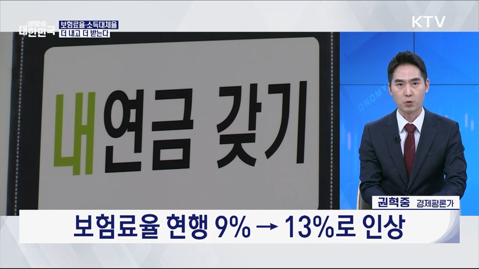 13% 내고 43% 받는다, 달라지는 국민연금 [경제&이슈]