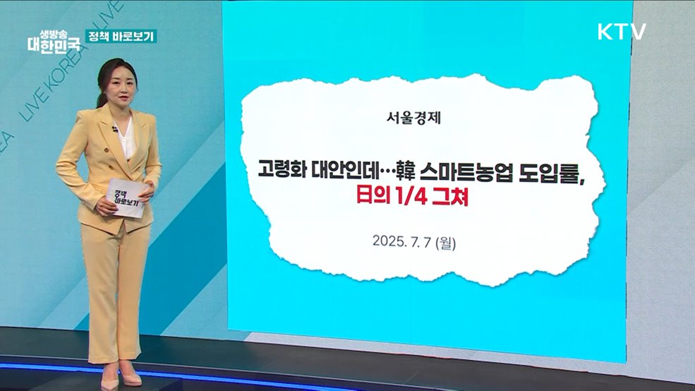 '스마트농업 확산 정책' 차질 없이 추진 중···시설면적 16% 보급 [정책 바로보기]