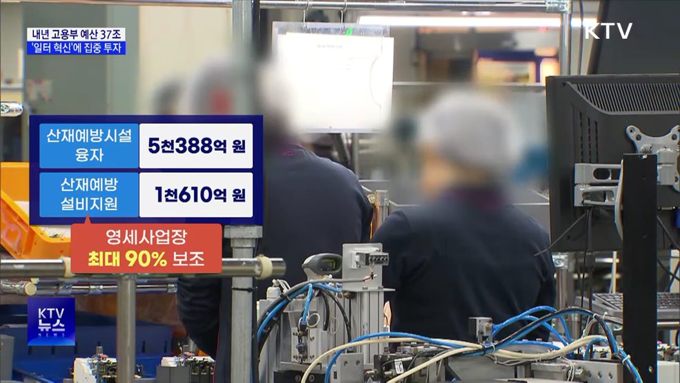 내년 고용부 예산 37조···'일터 혁신'에 집중 투자