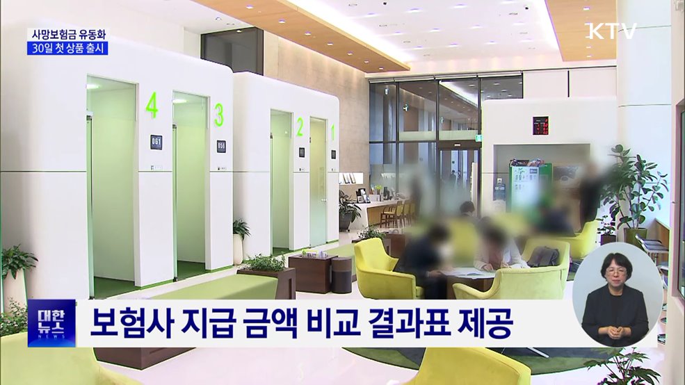 사망보험금을 연금처럼···30일 첫 상품 출시