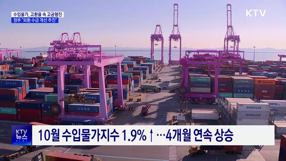 고환율에 수입물가 1.9% 상승···정부 "가용수단 총동원 대응"