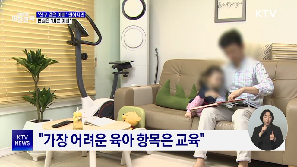 '친구 같은 아빠' 원하지만···현실은 '바쁜 아빠'