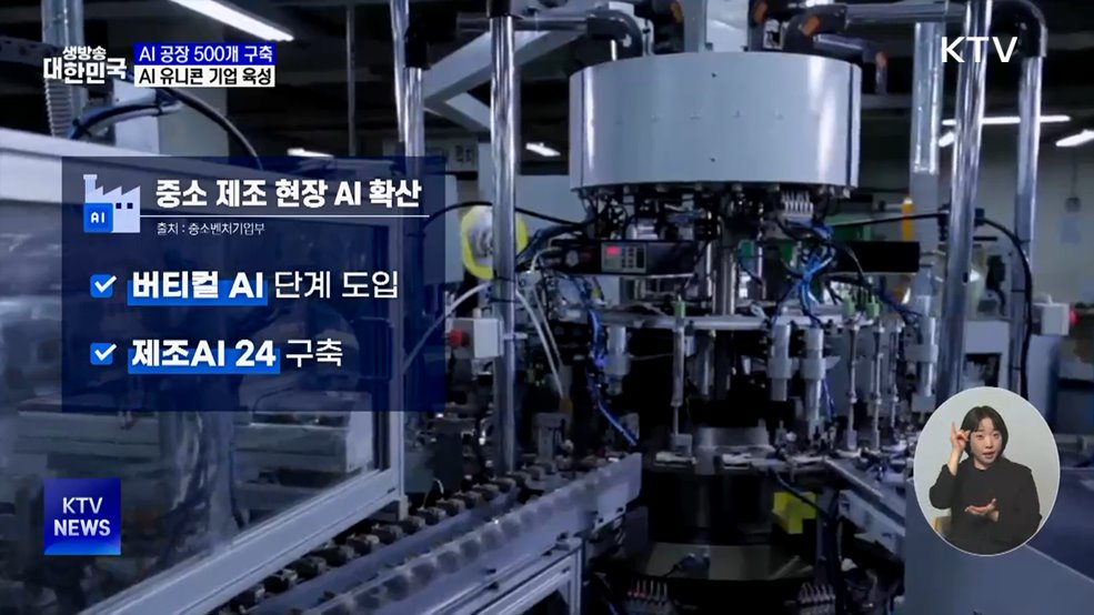 AI 공장 500개 구축···유니콘 육성에 13조5천억 투입