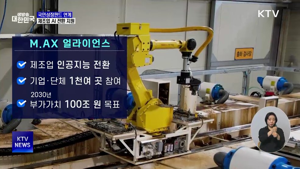 정부, 국민성장펀드로 '제조업 AI 전환' 지원