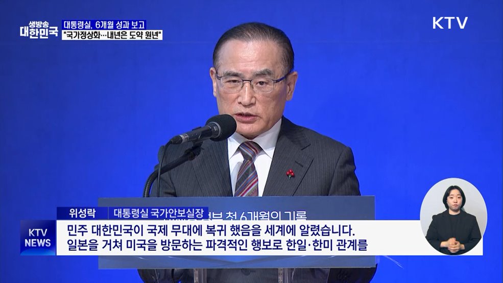 대통령실 "6개월 국가 정상화 ···내년은 도약 원년"