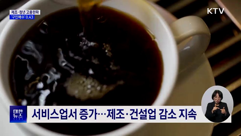 제조·청년 고용한파 지속···구직자 1명당 일자리 0.43개