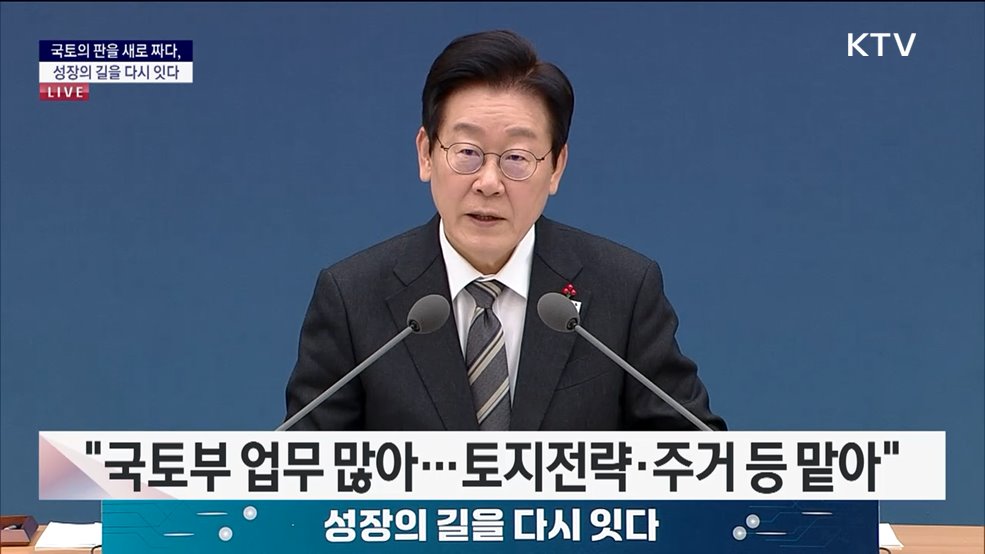 국민께 보고드립니다 대한민국의 미래를 여는 길 국토의 판을 새로 짜다, 성장의 길을 다시 잇다