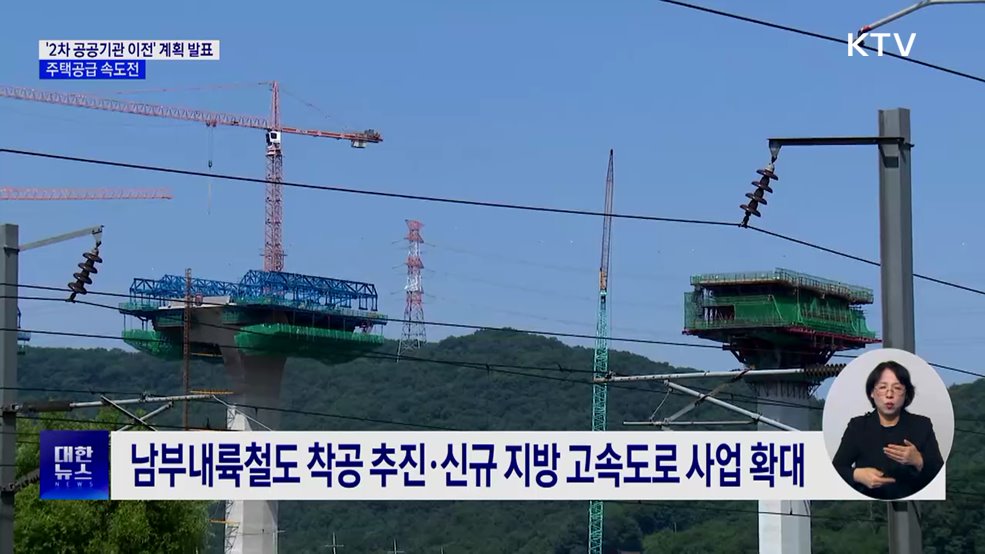 내년 '2차 공공기관 이전' 계획 발표···주택공급 속도전