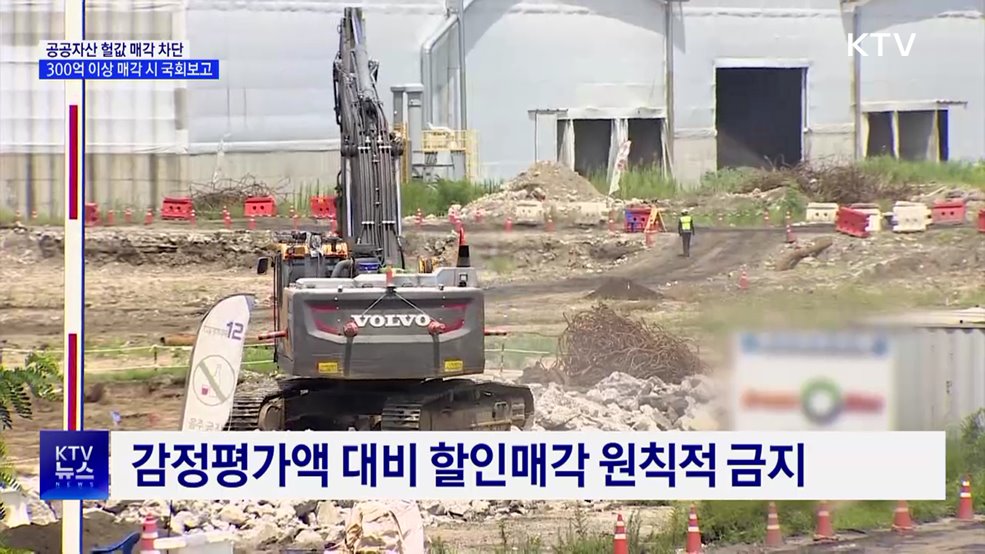 정부 자산 헐값 매각 차단···300억 이상 국회 보고 의무화