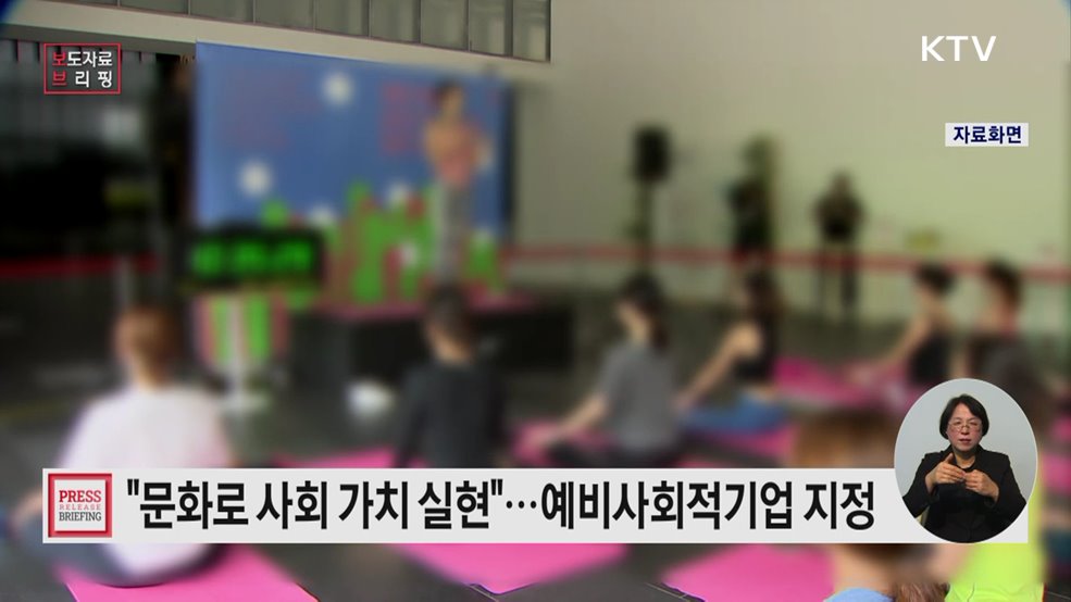 문화체육관광형 예비사회적기업 22개 신규 지정