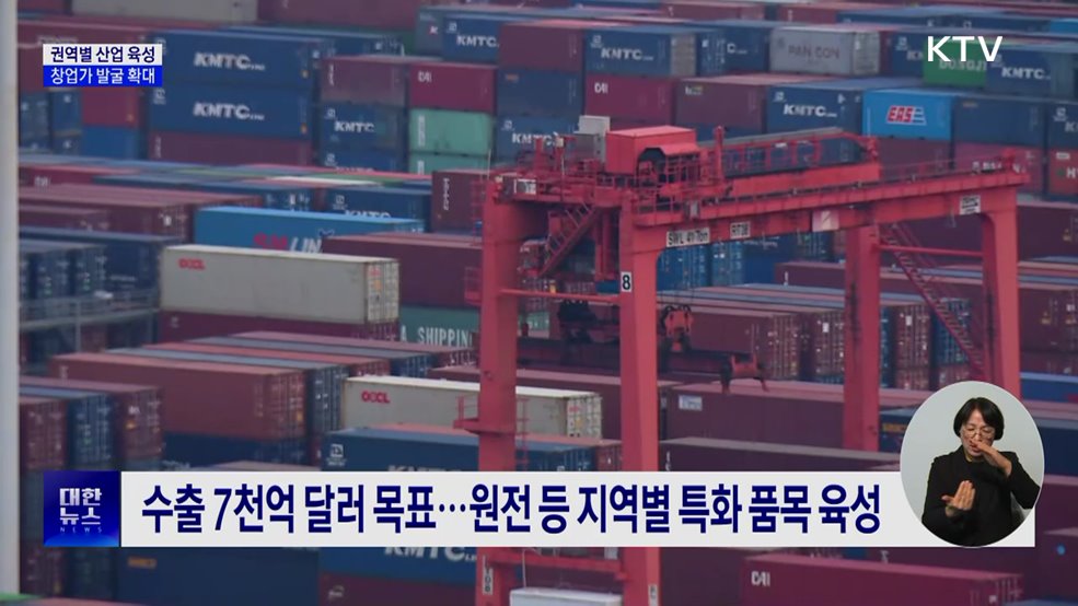 권역별 대표 산업 육성···창업가 발굴 확대