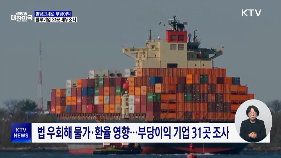 할당관세로 부당이익···탈루기업 31곳 세무조사