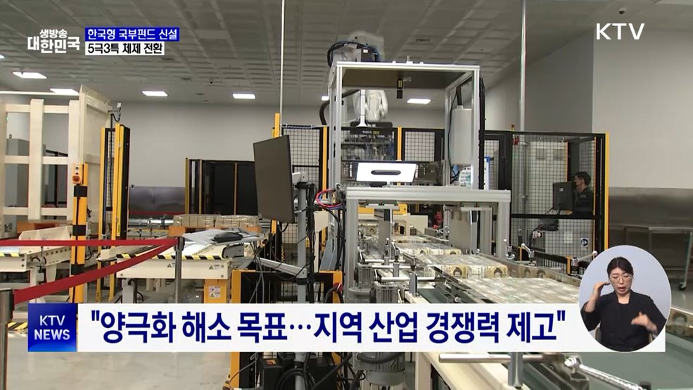 20조 원 규모 '한국형 국부펀드' 신설···5극3특 산업 활성화