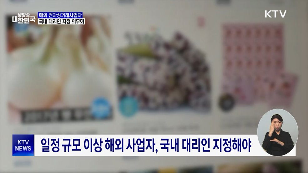 해외 전자상거래 사업자, '국내 대리인' 지정 의무화