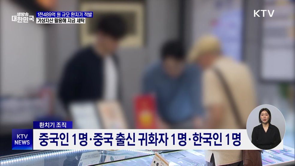 1천489억 원 환치기 조직 적발···가상자산 이용