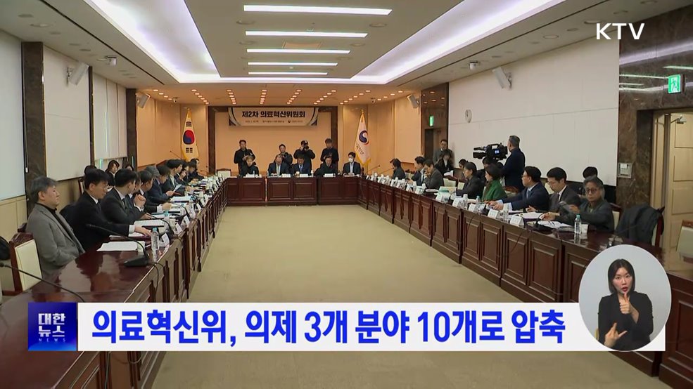 의료혁신위, 의제 3개 분야 10개로 압축