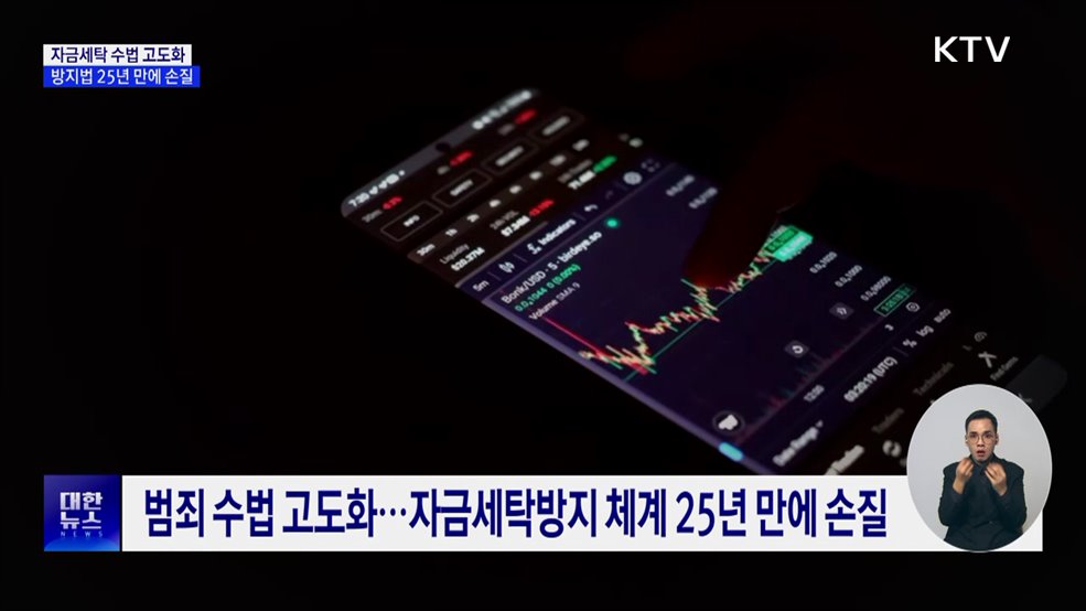 자금세탁 수법 고도화···방지법 25년 만에 손질