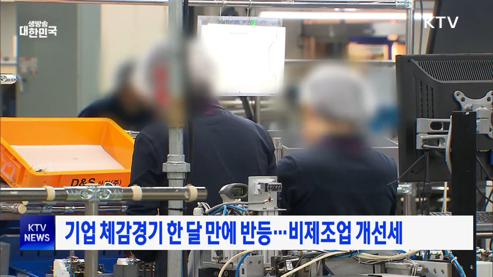기업 체감경기 한 달 만에 반등···비제조업 개선세