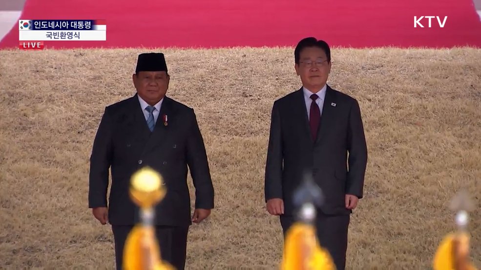 인도네시아 대통령 국빈환영식
