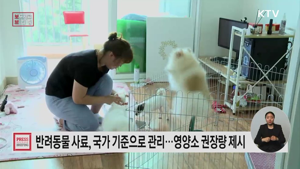 반려동물 사료도 '국가 기준'으로 관리한다