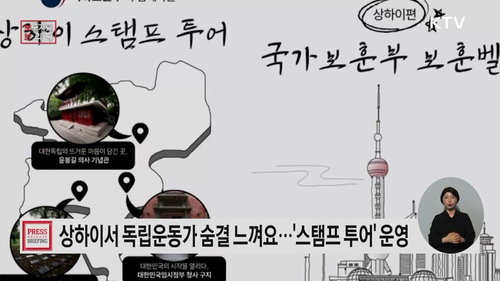 '국외 보훈벨트 스탬프 투어' 중국 상하이서 5월부터 운영