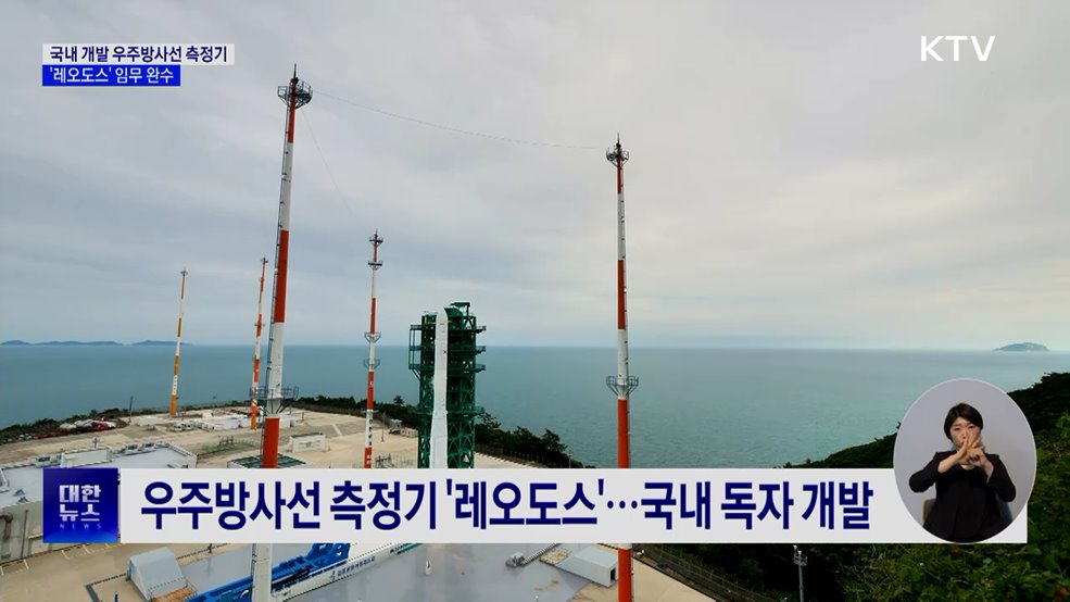 국내 개발 우주방사선 측정기 '레오도스' 임무 완수