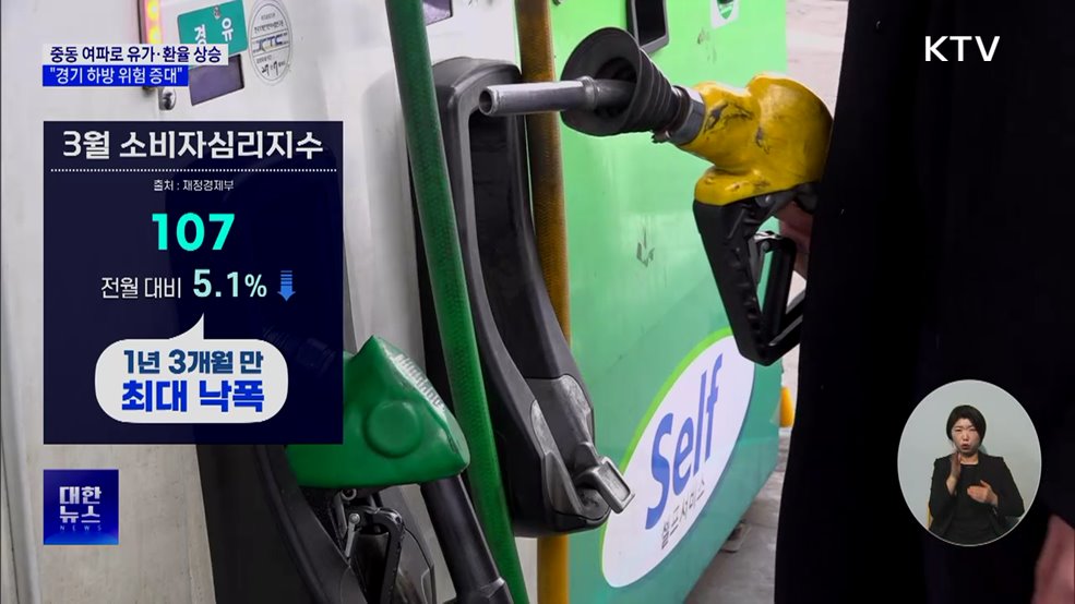 "중동 리스크로 경기 하방 위험 확대"···수출·고용은 양호