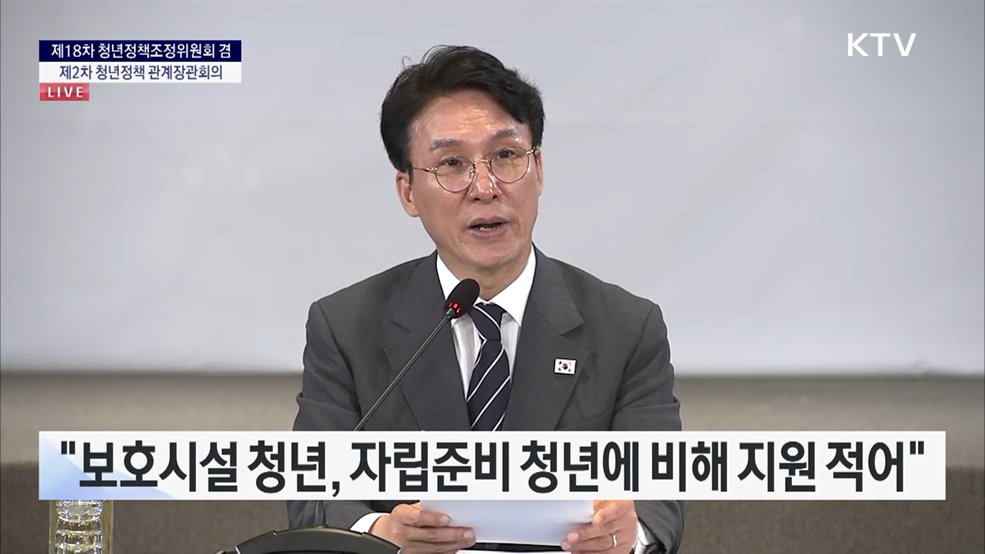 제18차 청년정책조정위원회 겸 제2차 청년정책 관계장관회의