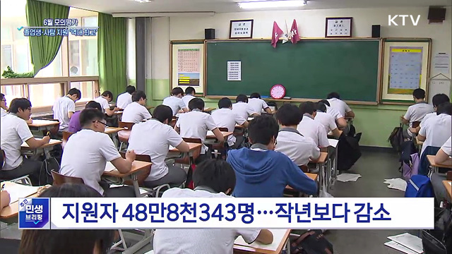 6월 모의평가, 졸업생·사회탐구 지원 '역대 최고'