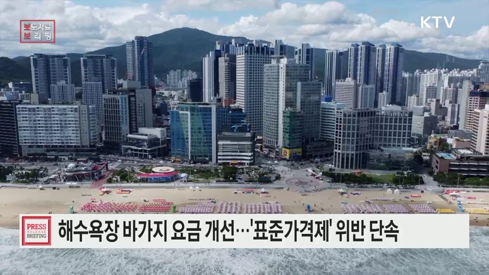 바가지 요금·알박기 근절···올여름 '편리하고 안전한 해수욕장' 만든다