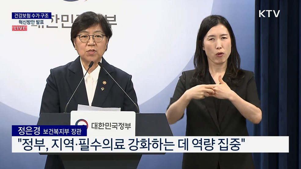 건강보험 수가 구조 혁신방안 발표