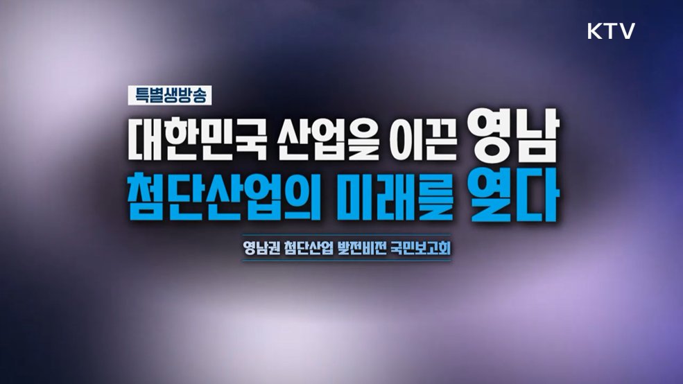 영남권 첨단산업 발전비전 국민보고회