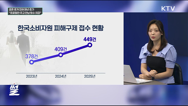 결혼 중개 피해 매년 증가 ···"프로필만 주고 만남 횟수 차감"