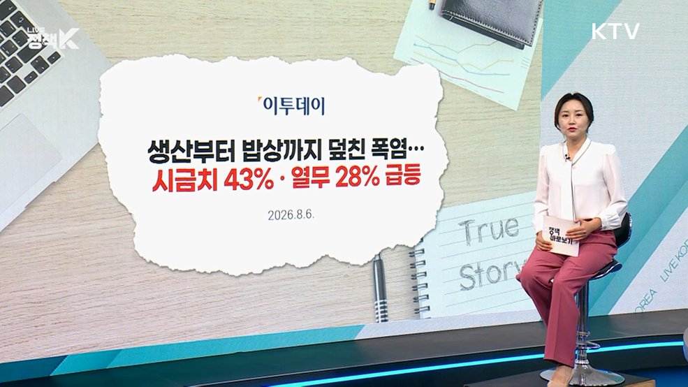 농식품부 "폭염에 따른 채소값 상승? 수급 정상적" [정책 바로보기]