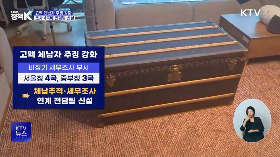 고액 체납자 추징 강화···조사 4국에 전담팀 신설