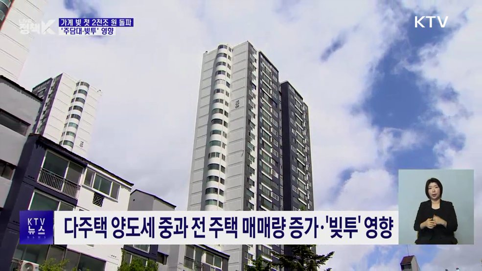 가계 빚 첫 2천조 원 돌파···'주담대·빚투' 영향