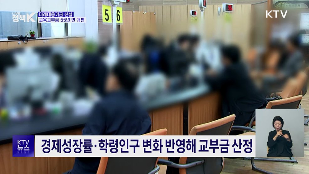 미래대응기금 신설···교육교부금 55년 만에 개편