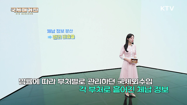 전국 단위 국세외수입 통합관리
