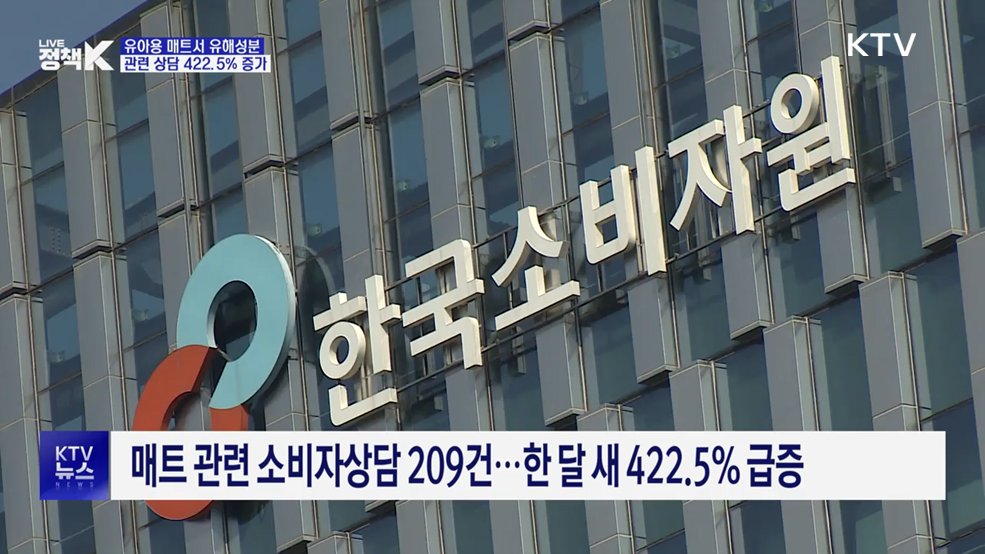 유아용 매트서 TDI 검출···관련 상담 422.5% 증가
