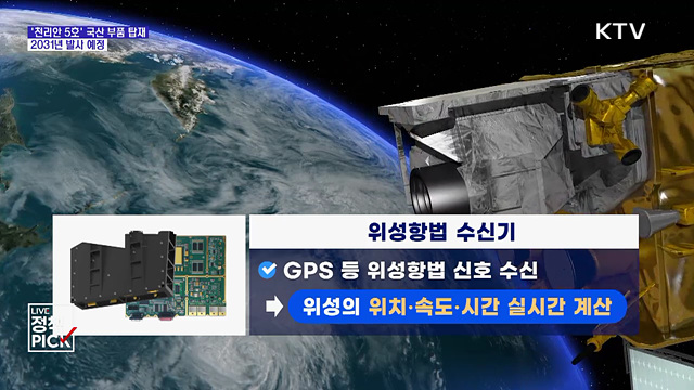 '천리안위성 5호', 국산 위성항법 수신기 탑재