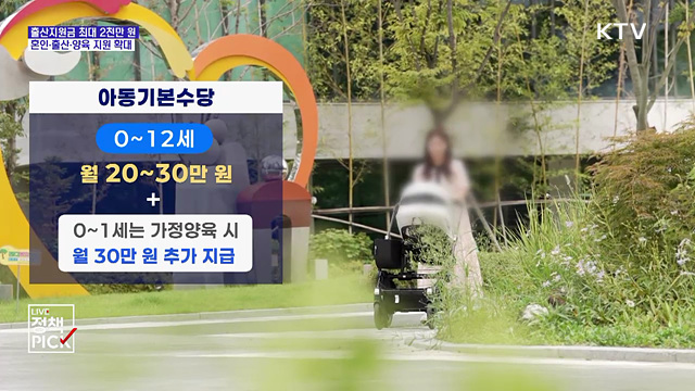 출산지원금 최대 2천만 원···혼인·출산·양육 지원 확대
