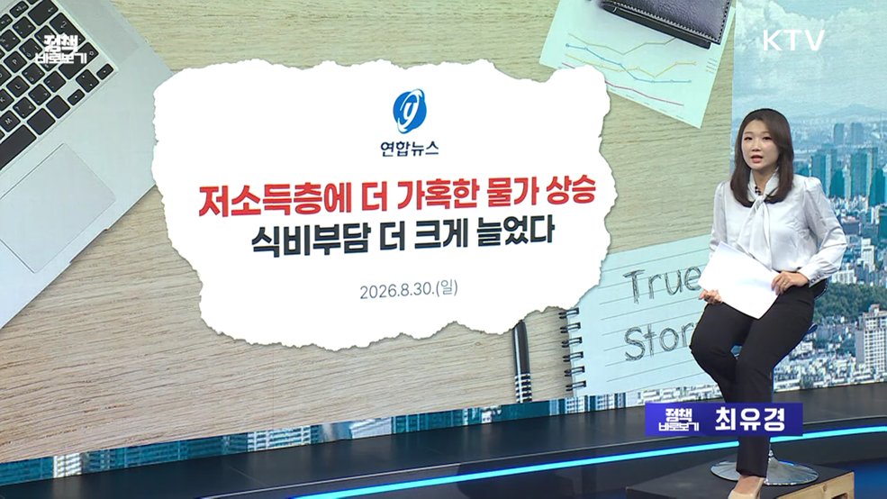 저소득층 식비 부담 가중? 사실은..