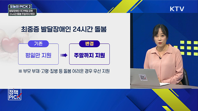 발달장애인 국가책임 강화···24시간 돌봄 주말까지 확대