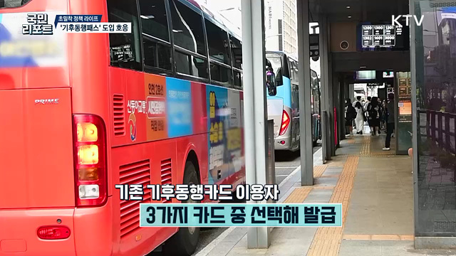 전국 대중교통 이용 가능 '기후동행패스' 호응
