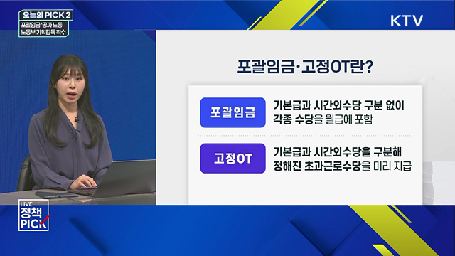 포괄임금 '공짜 노동'···노동부 기획감독 착수